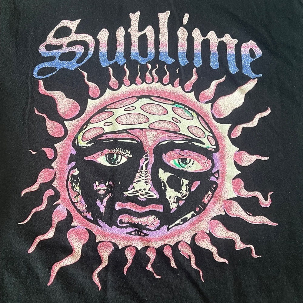 Sublime Graphic TShirt Black Size Medium